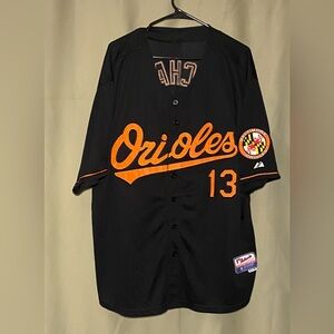 MLB Baltimore Orioles Manny Machado
#13 Black Majestic Cool Base Jersey Size 56